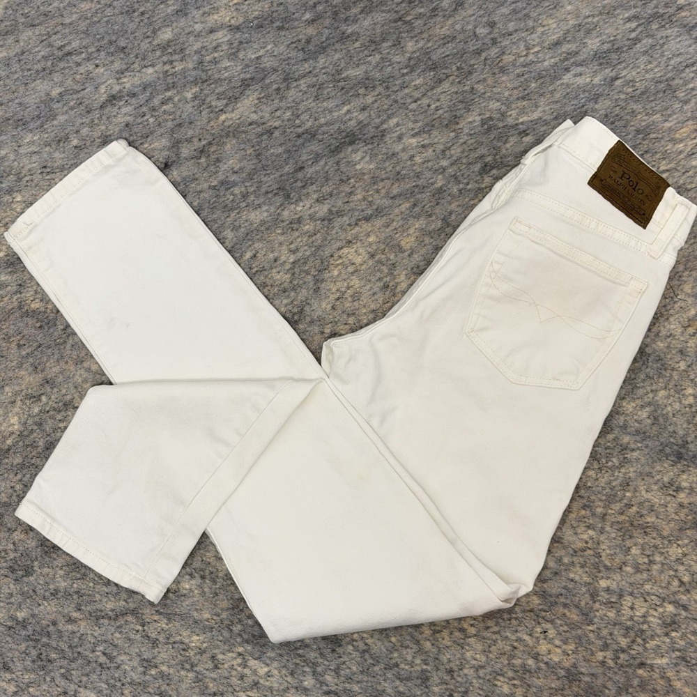 Polo Ralph Lauren Jeans Boys 20 White Sullivan Slim Stretch Denim